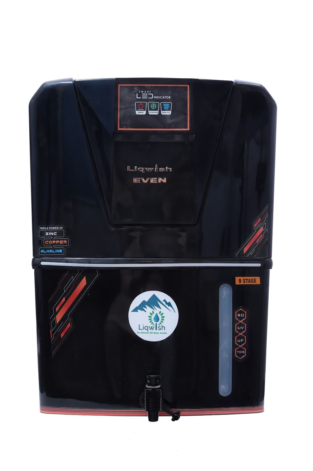 Liqwish EVEN Copper+ Alkaline RO Water Purifier – 9 Stage Triple Shield Purification System
